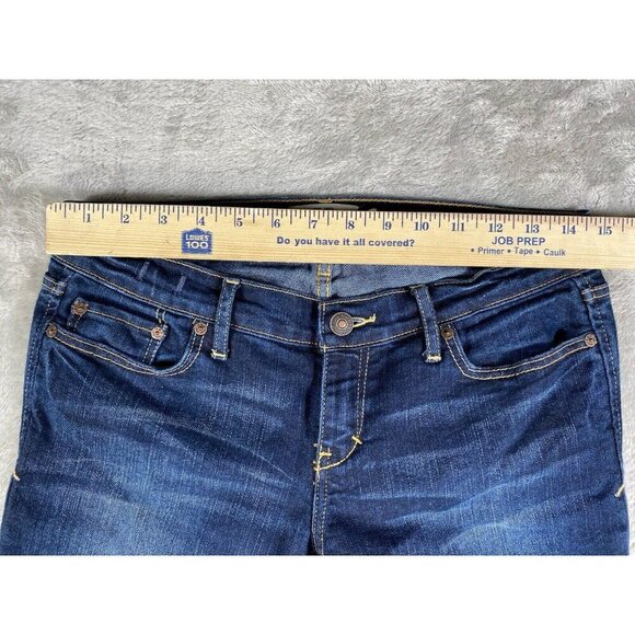 Abercrombie & Fitch Emma Low Rise Jeans Stretch Dark Wash Bootcut Size 2L - Picture 14 of 16